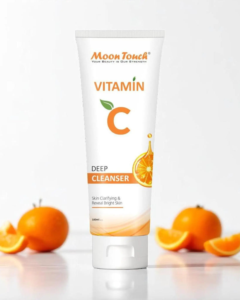Moon Touch Vitamin C Deep Cleanser 100ml tube front view for skin brightening